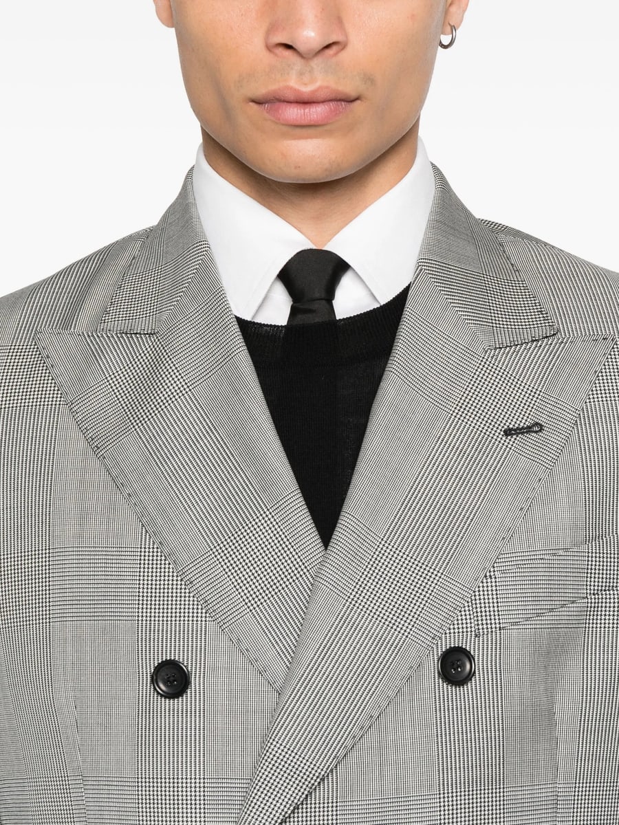 Reveres 1949 Reveres 1949 Double-breasted Checked-pattern Suit, view 3
