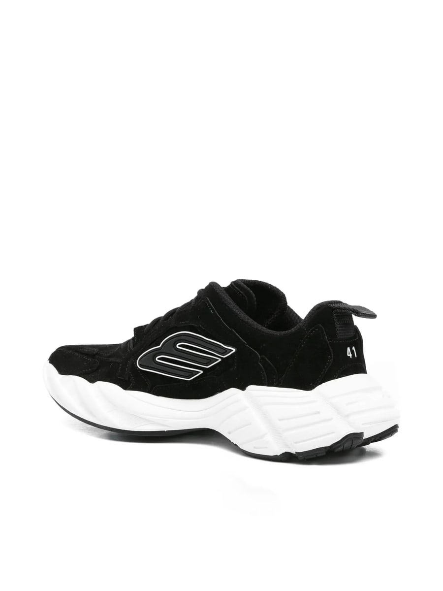 Balenciaga Balenciaga Monday Suede-leather Sneakers, view 4