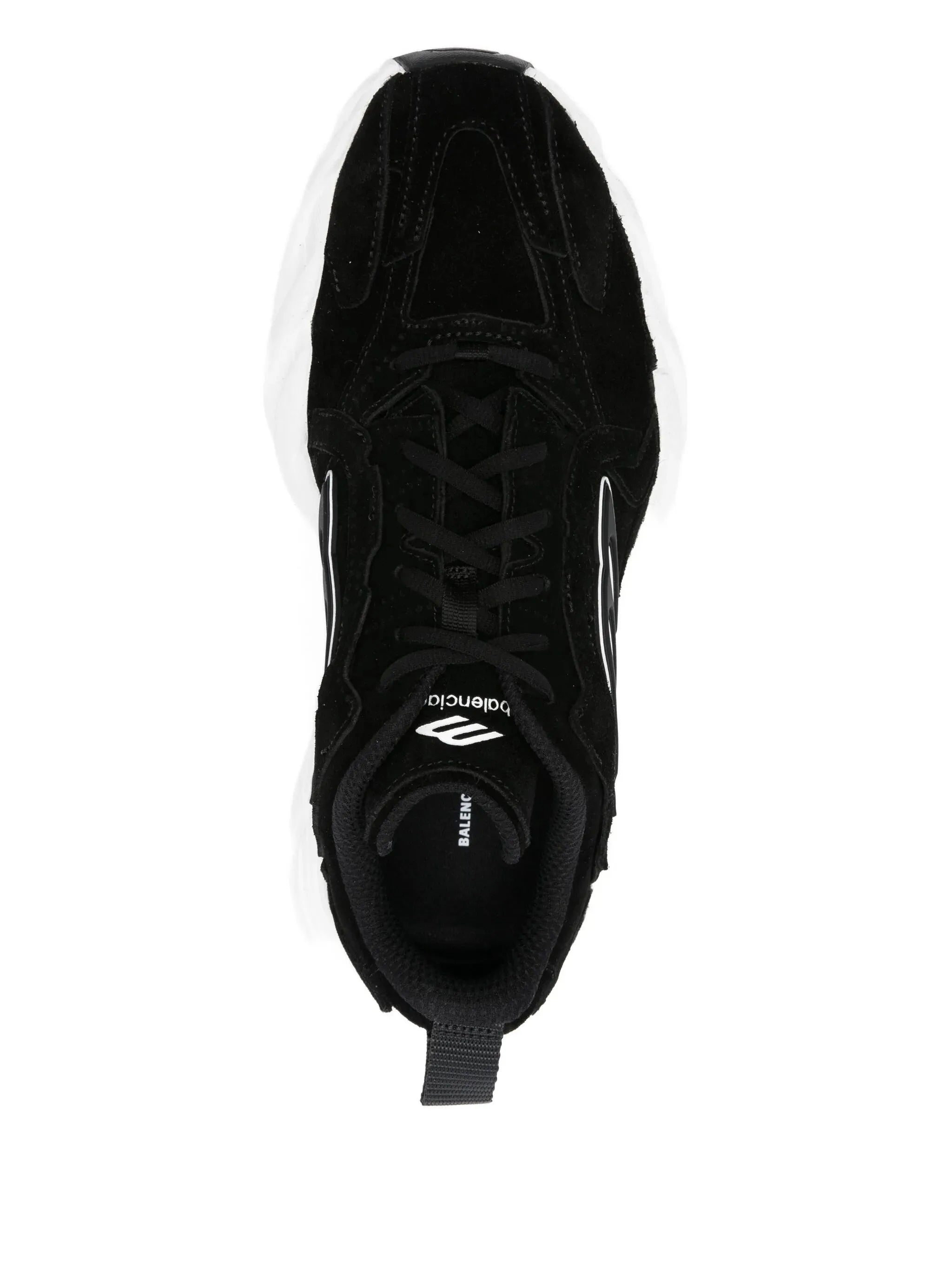 Balenciaga Balenciaga Monday Suede-leather Sneakers, view 2