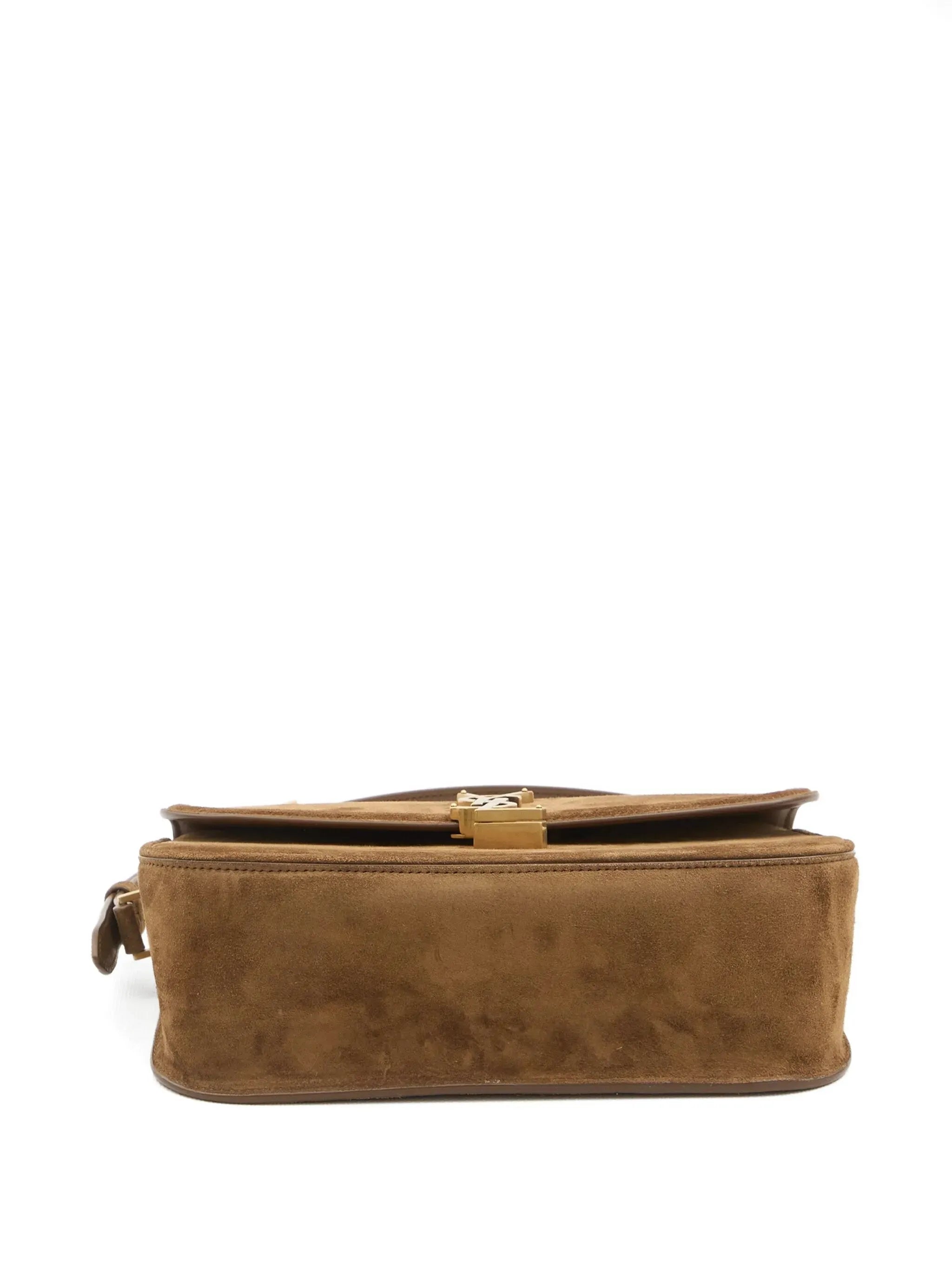 Saint Laurent Saint Laurent Solferino Suede Shoulder Bag, view 2