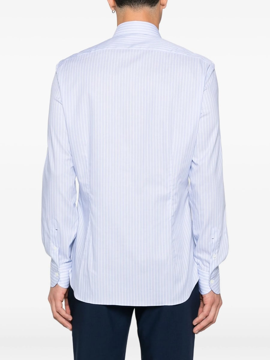 Mazzarelli Mazzarelli Striped-pattern Shirt, view 3