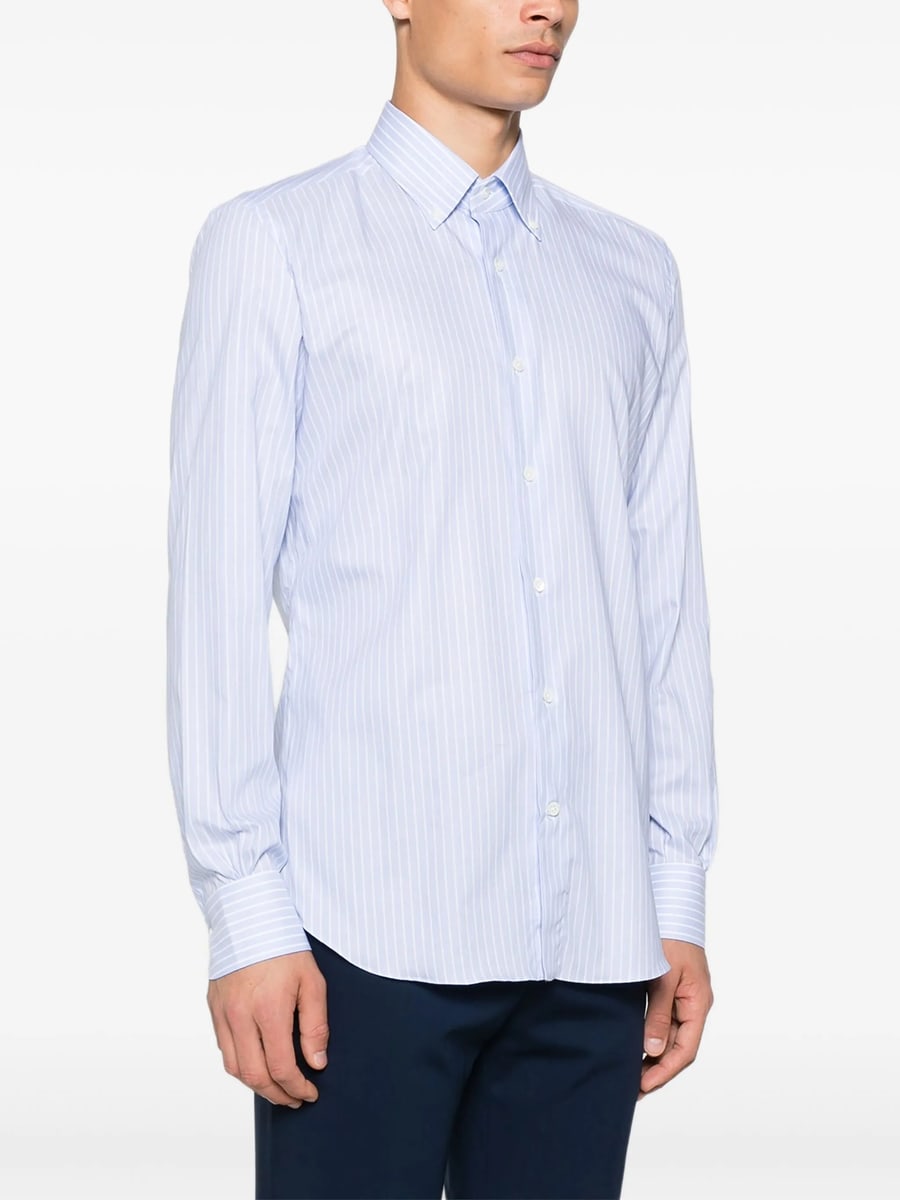Mazzarelli Mazzarelli Striped-pattern Shirt, view 5