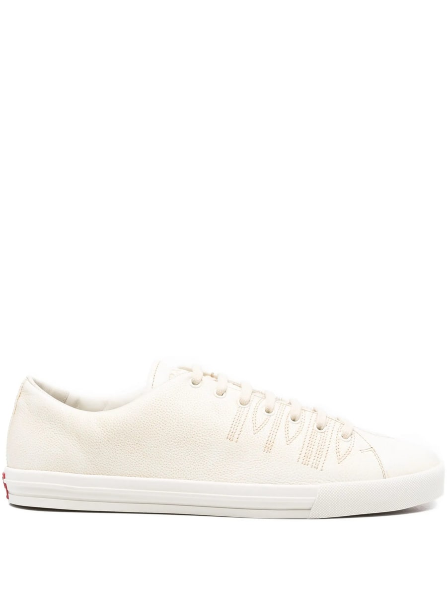 Prada Prada Aged-effect Leather Sneakers