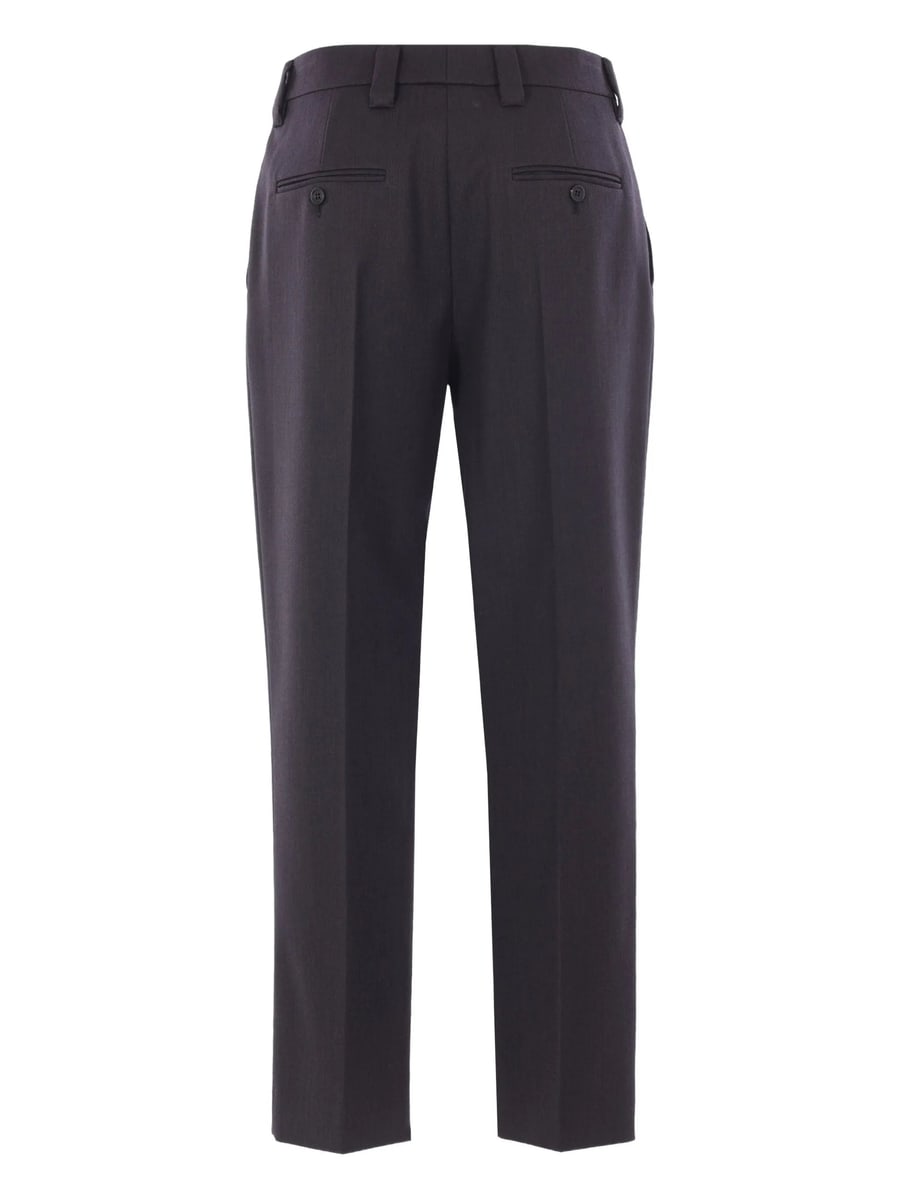 Prada Prada Wool Gabardine Pants With Pin, view 4