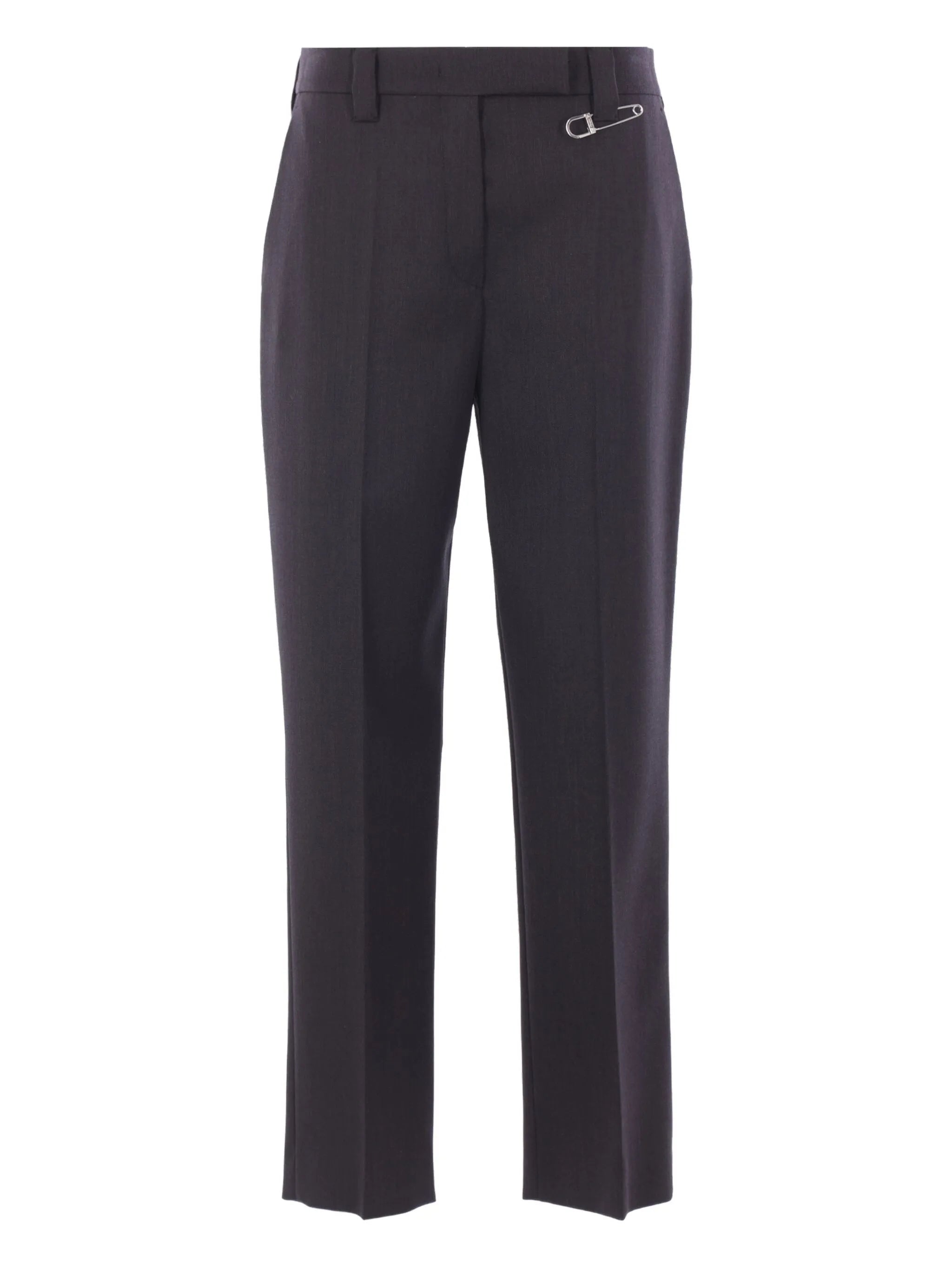 Prada Prada Wool Gabardine Pants With Pin