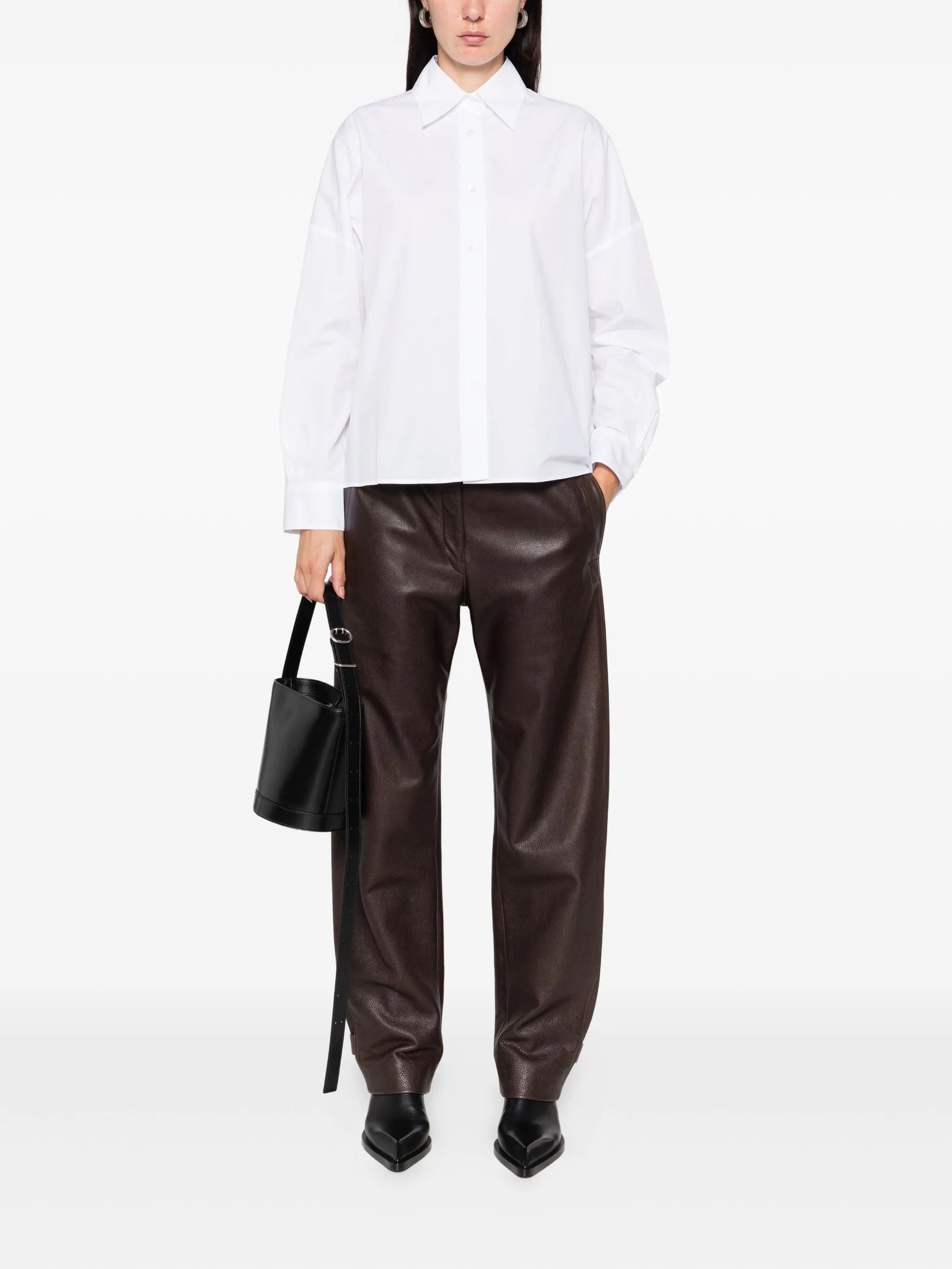 Mazzarelli Mazzarelli Button-down Cotton Shirt, view 2