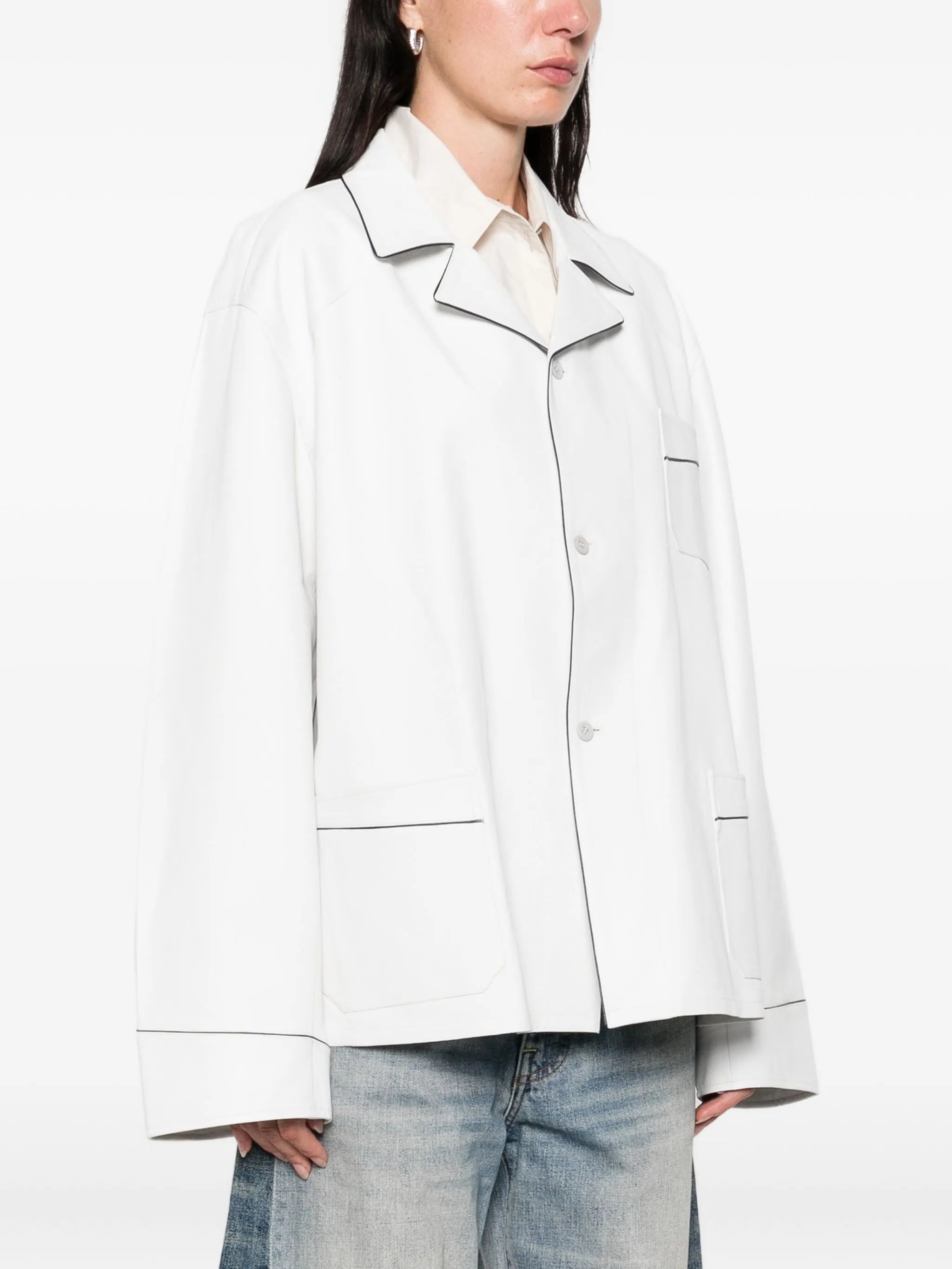 Prada Prada Piped-trim Jacket, view 2