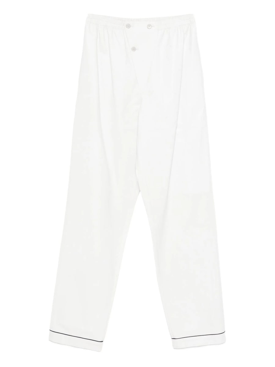 Prada Prada Button-fastening Cupro Trousers