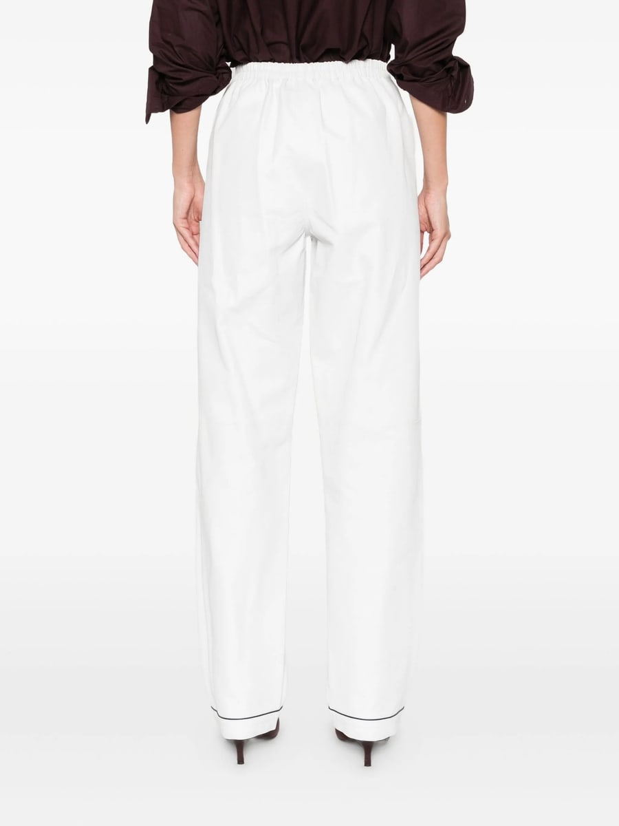 Prada Prada Button-fastening Cupro Trousers, view 5