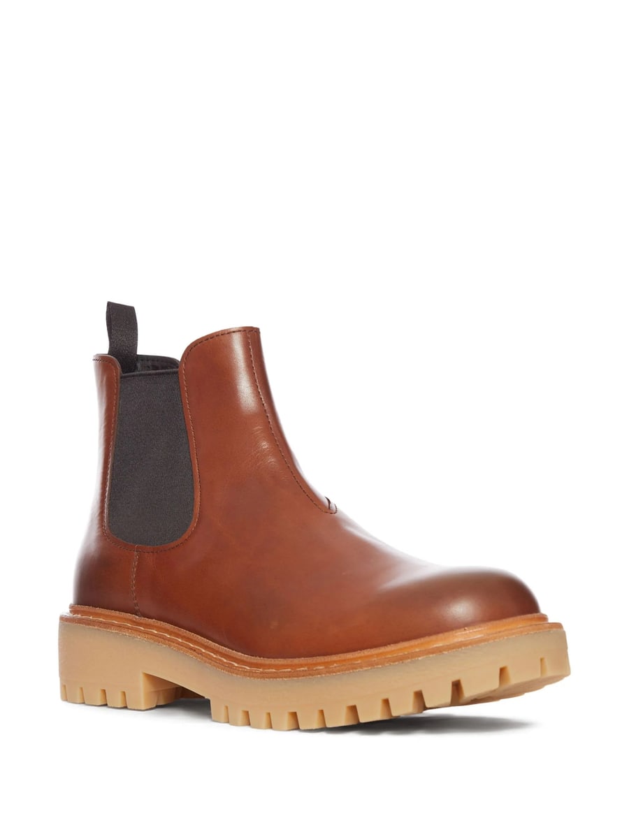 Prada Prada Leather Ankle Boots, view 2