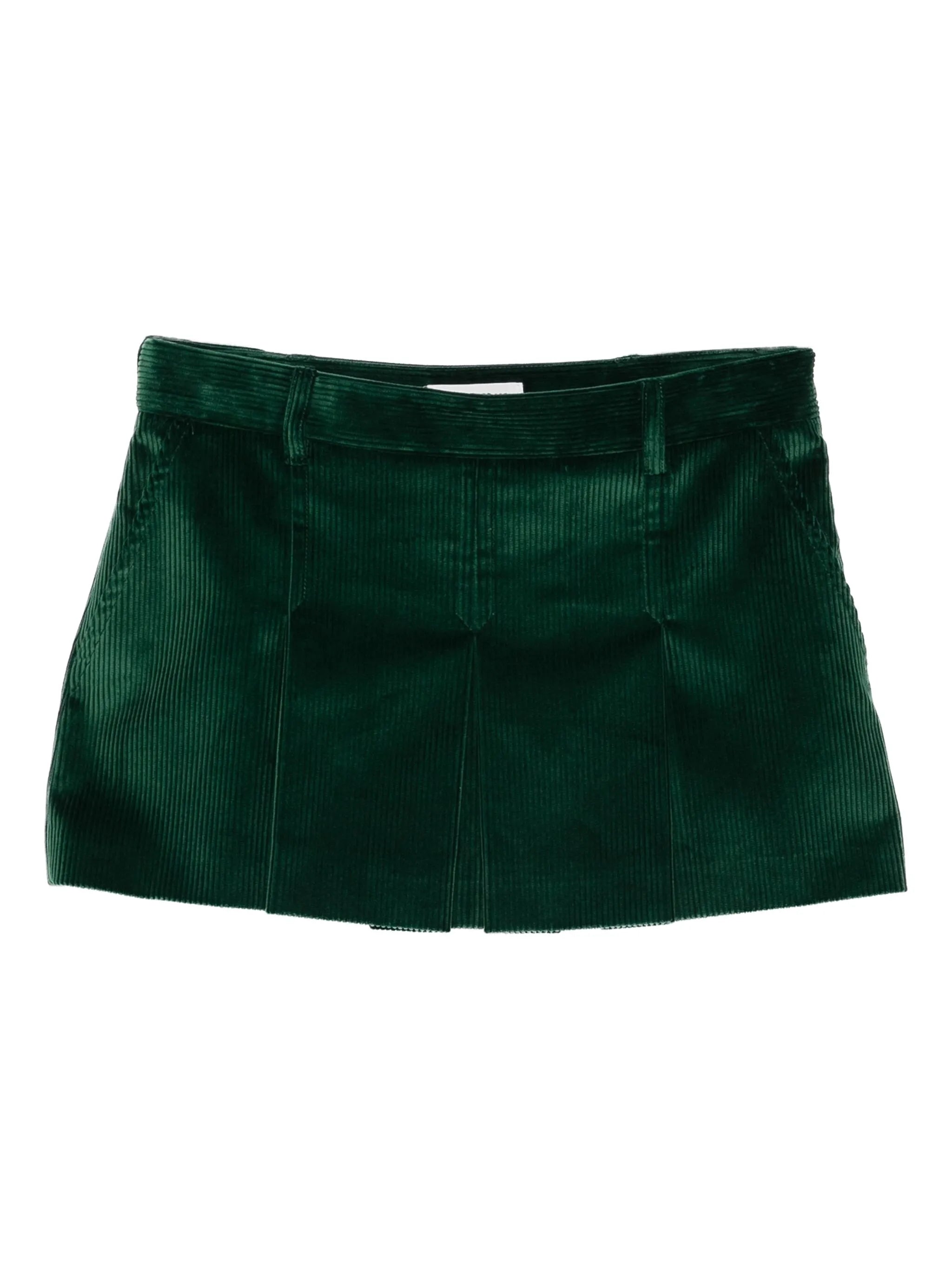 Miu Miu Miu Miu Pleated Corduroy Skirt