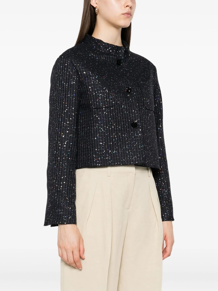 Max Mara Studio Max Mara Studio Sequin-embellished Jacket, view 2