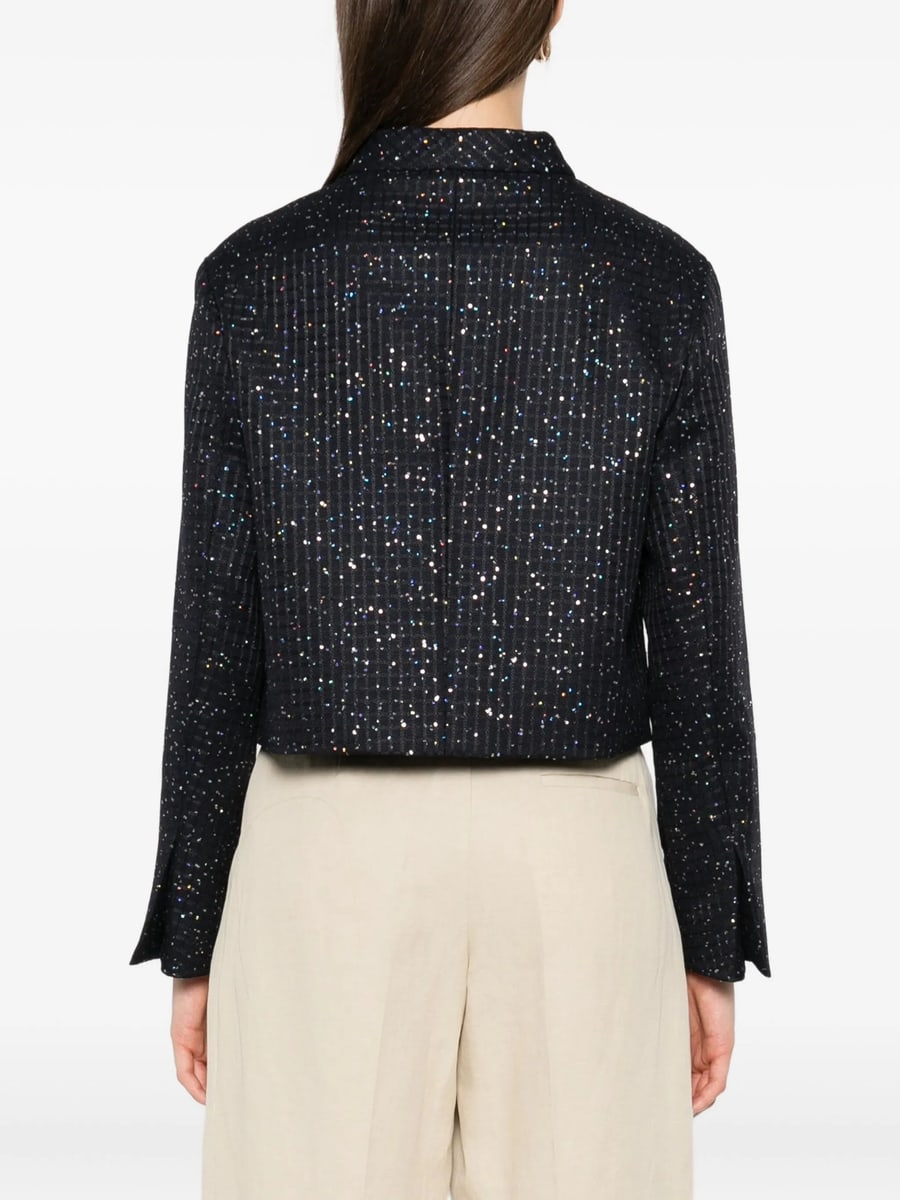 Max Mara Studio Max Mara Studio Sequin-embellished Jacket, view 5