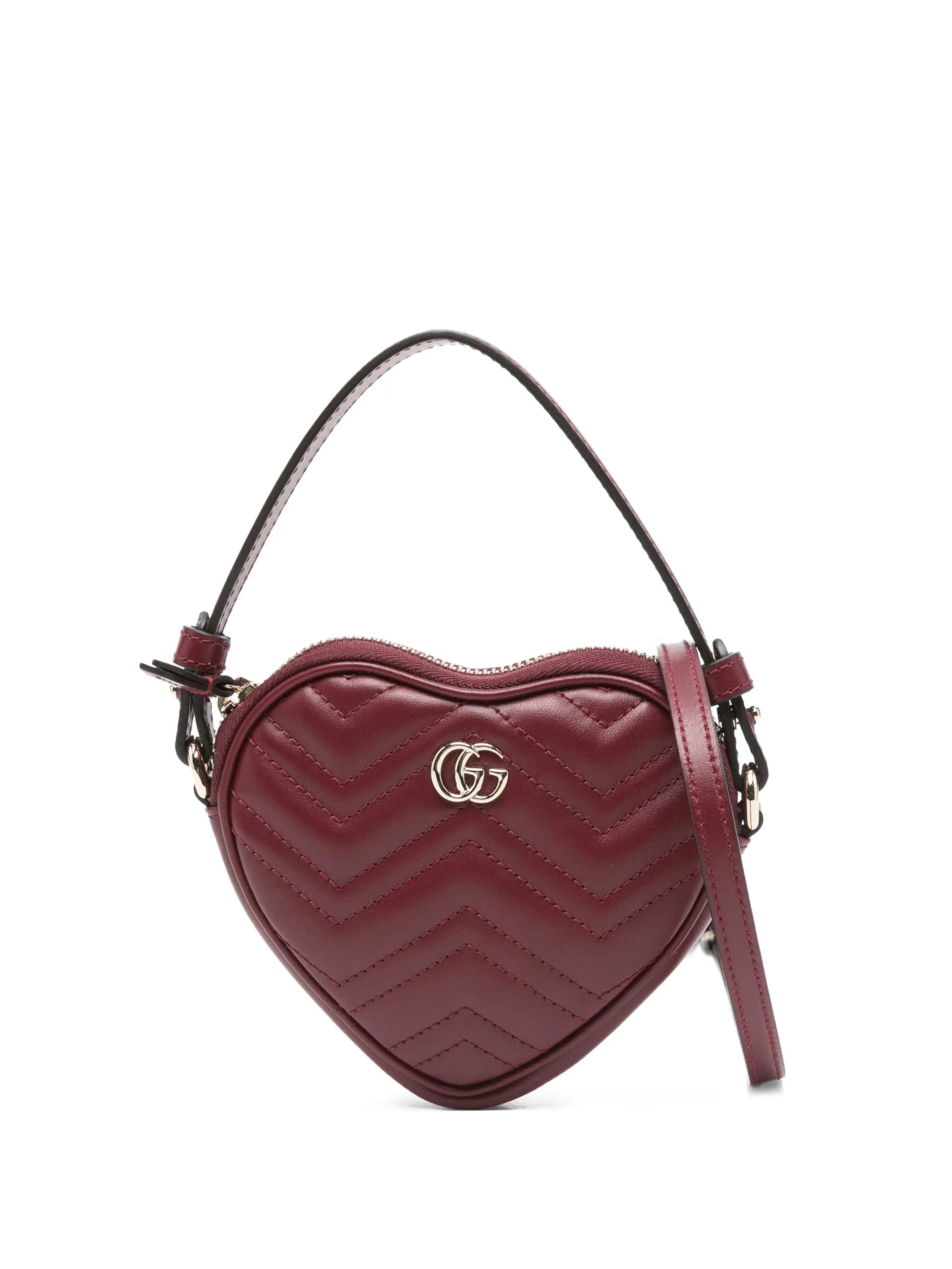 Gucci Gucci Mini GG Marmont Heart-shaped Tote Bag
