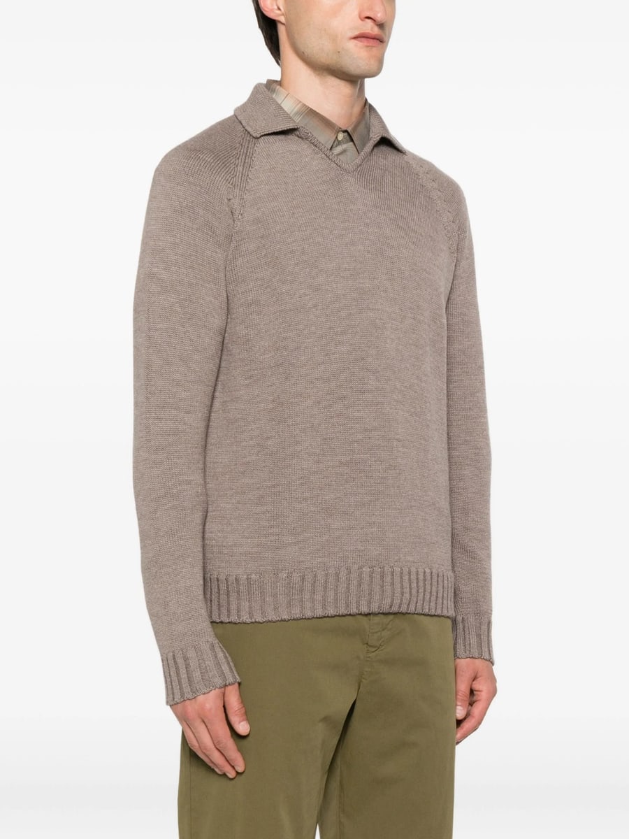 Zanone Zanone Polo-neck Wool Sweater, view 3