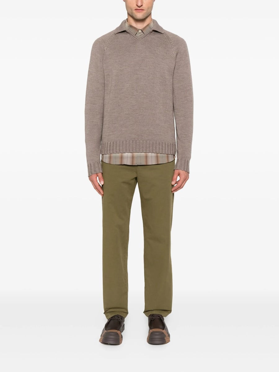 Zanone Zanone Polo-neck Wool Sweater, view 5