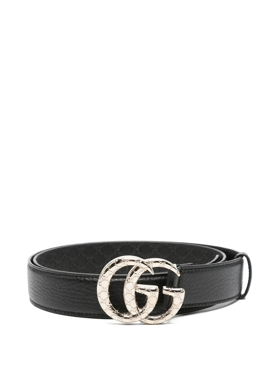 Gucci Gucci Double G Buckle Leather  Belt