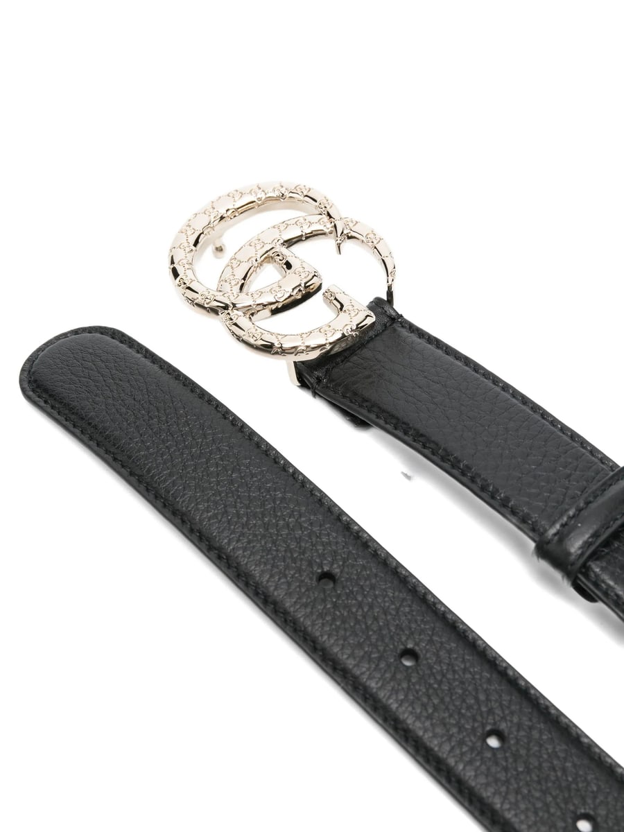 Gucci Gucci Double G Buckle Leather  Belt, view 2