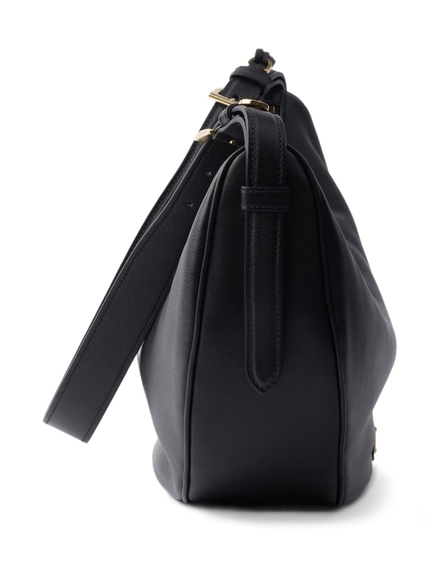 Prada Prada Large Leather Shoulder Bag, view 3