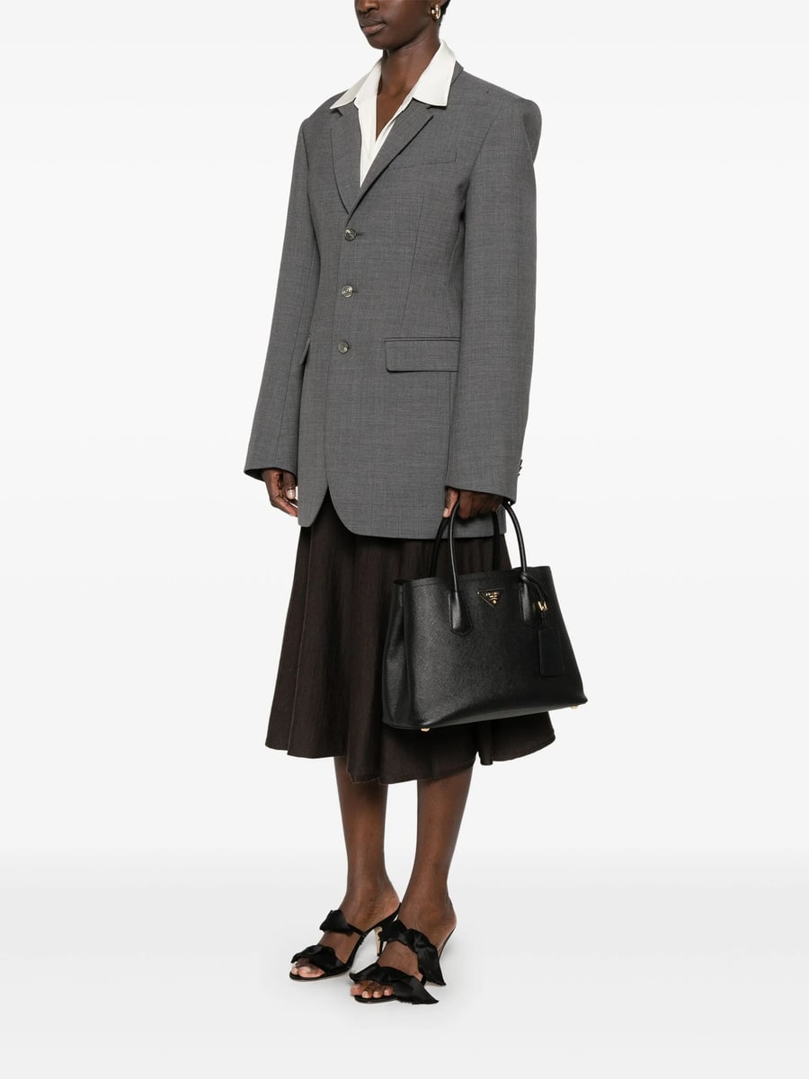 Prada Prada Small Saffiano Tote Bag, view 4