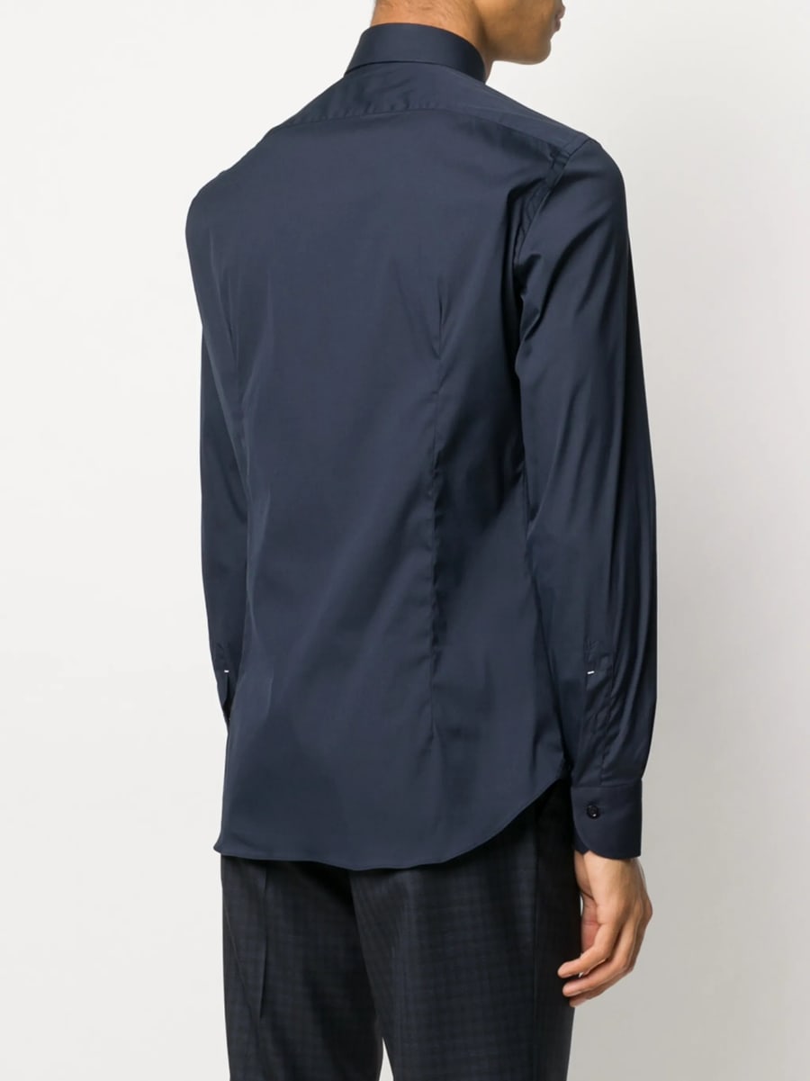 Mazzarelli Mazzarelli Plain Buttoned Shirt, view 3