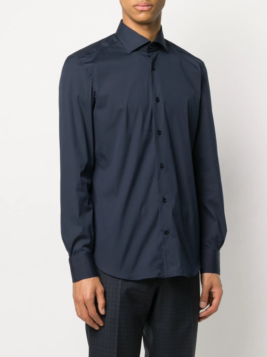 Mazzarelli Mazzarelli Plain Buttoned Shirt, view 4