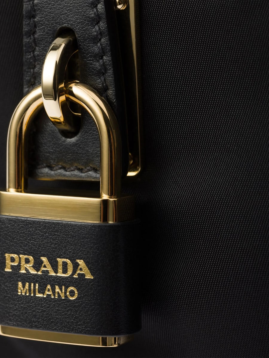 Prada Prada Small Leather-trim Shoulder Bag, view 2