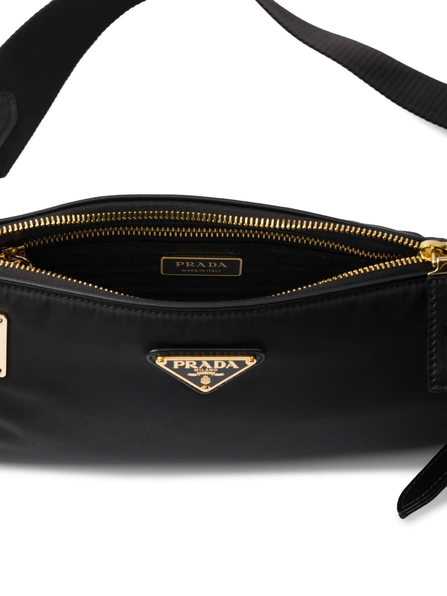 Prada Prada Small Leather-trim Shoulder Bag, view 5