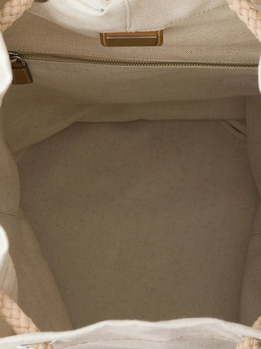 Prada Prada Linen Blend Drawstring Duffel Bag, view 5