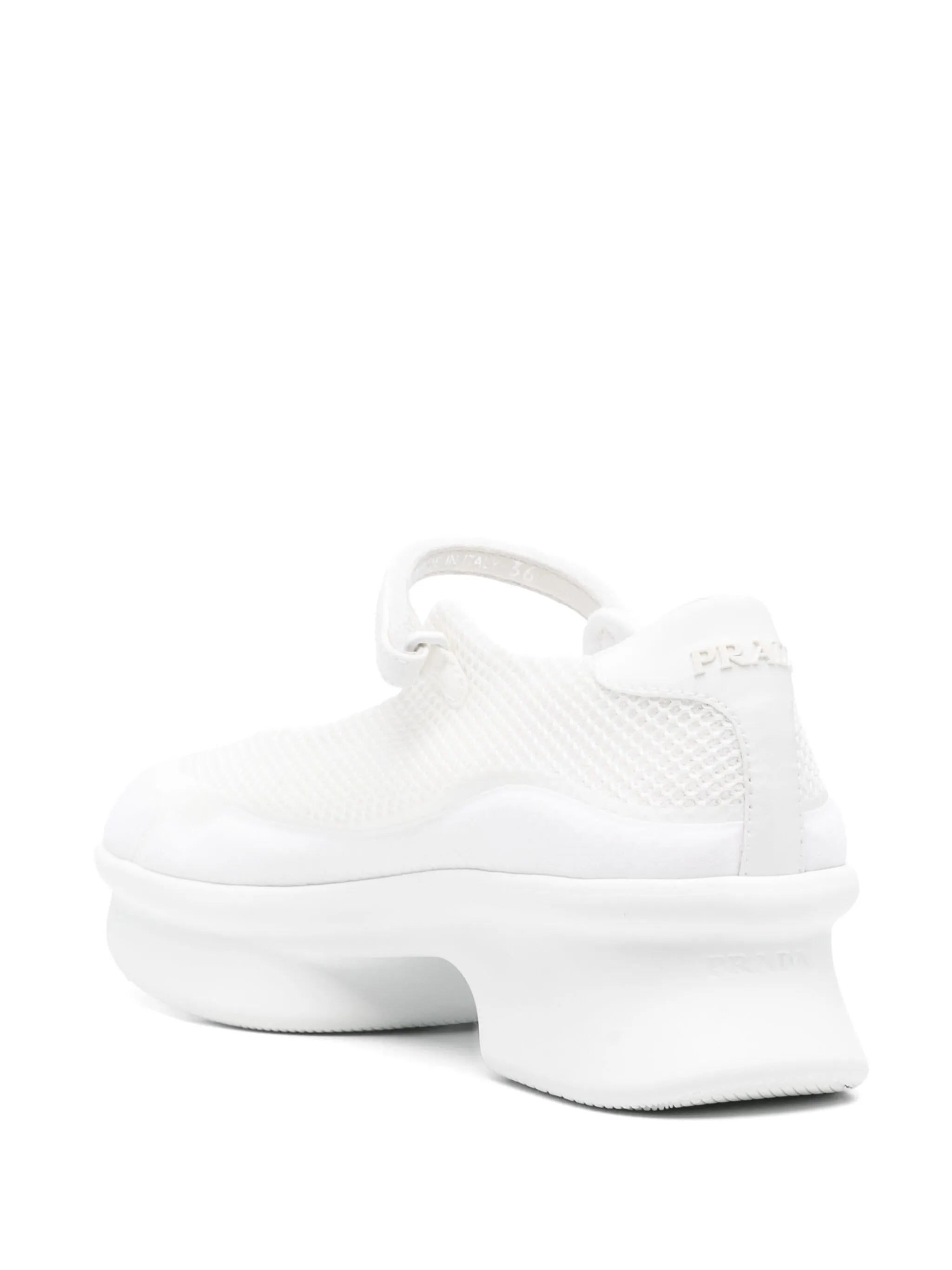 Prada Prada Logo-detail Round-toe Sneakers, view 2
