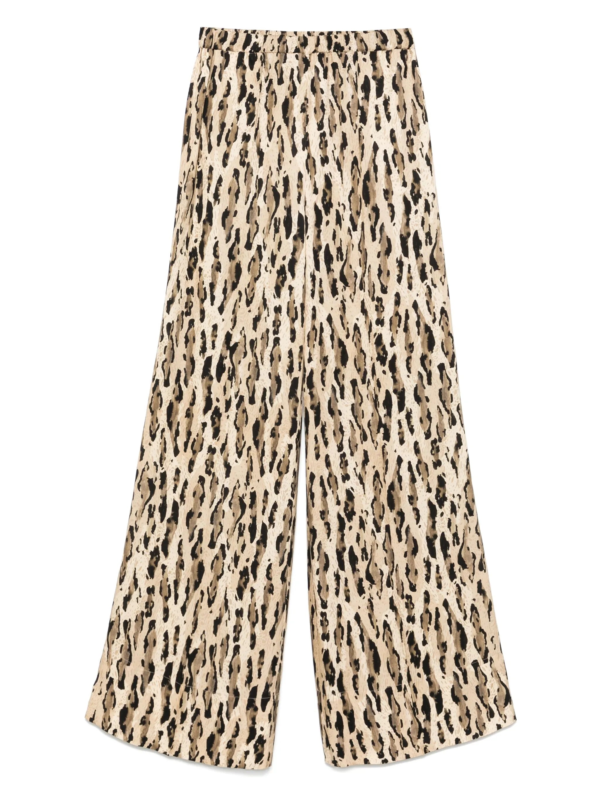 The Nina Studio The Nina Studio Animal-print Palazzo Pants