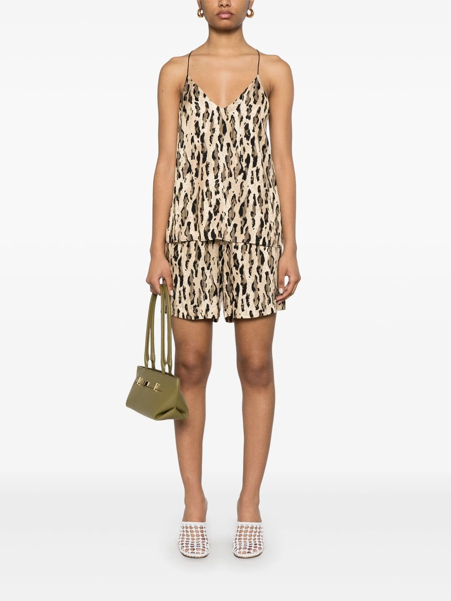The Nina Studio The Nina Studio Animal-print Shorts, view 5