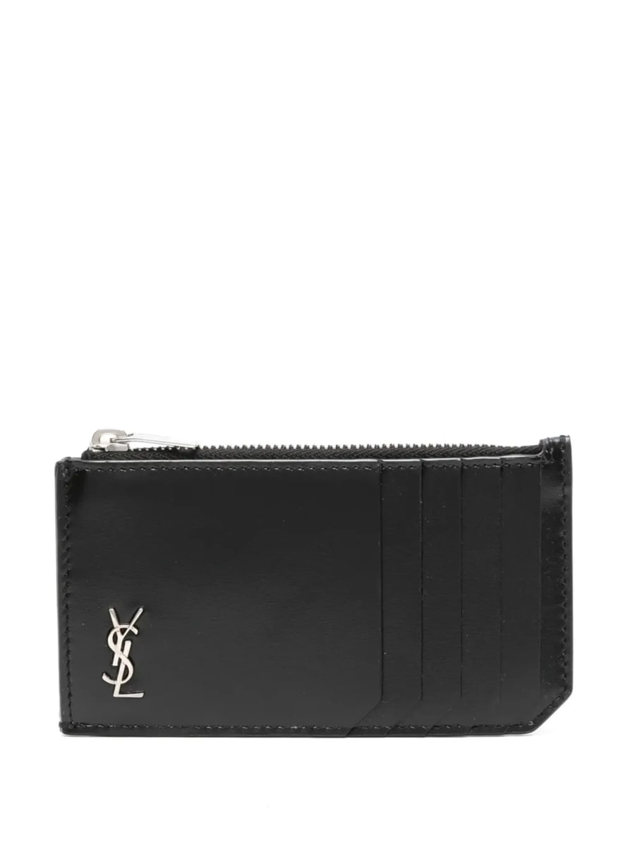 Saint Laurent Saint Laurent Monogram-plaque Cardholder, view 2