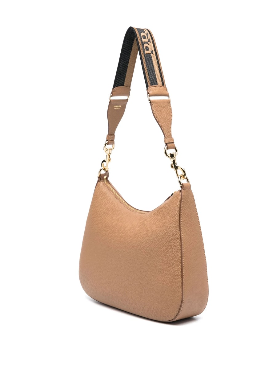 Prada Prada Logo-embossed Leather Shoulder Bag, view 2