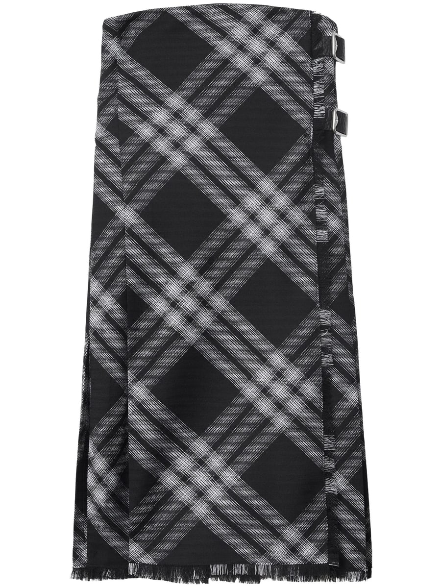 Burberry Burberry Checked Wrap Minidress