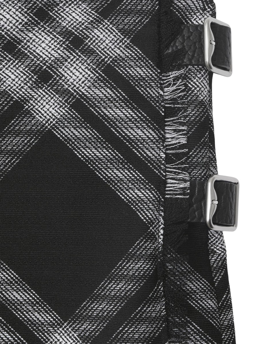 Burberry Burberry Checked Wrap Minidress, view 3