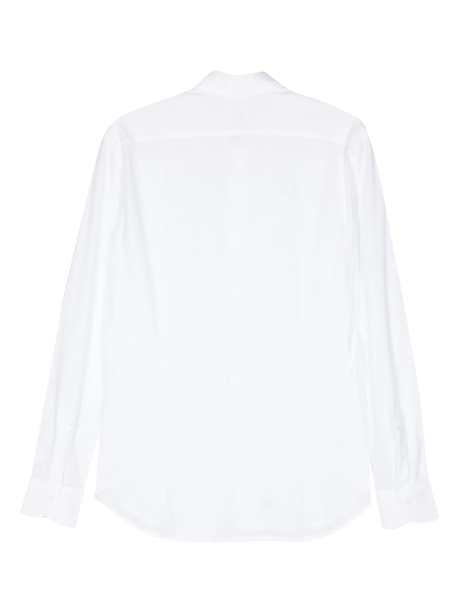 Mazzarelli Mazzarelli Tonal Stitching Cotton Shirt, view 2