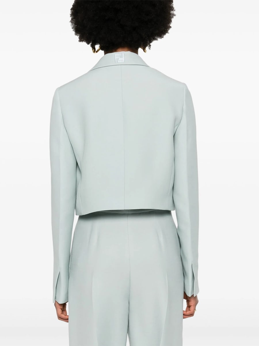 Fendi Fendi Cropped Contrast-panel Blazer, view 2