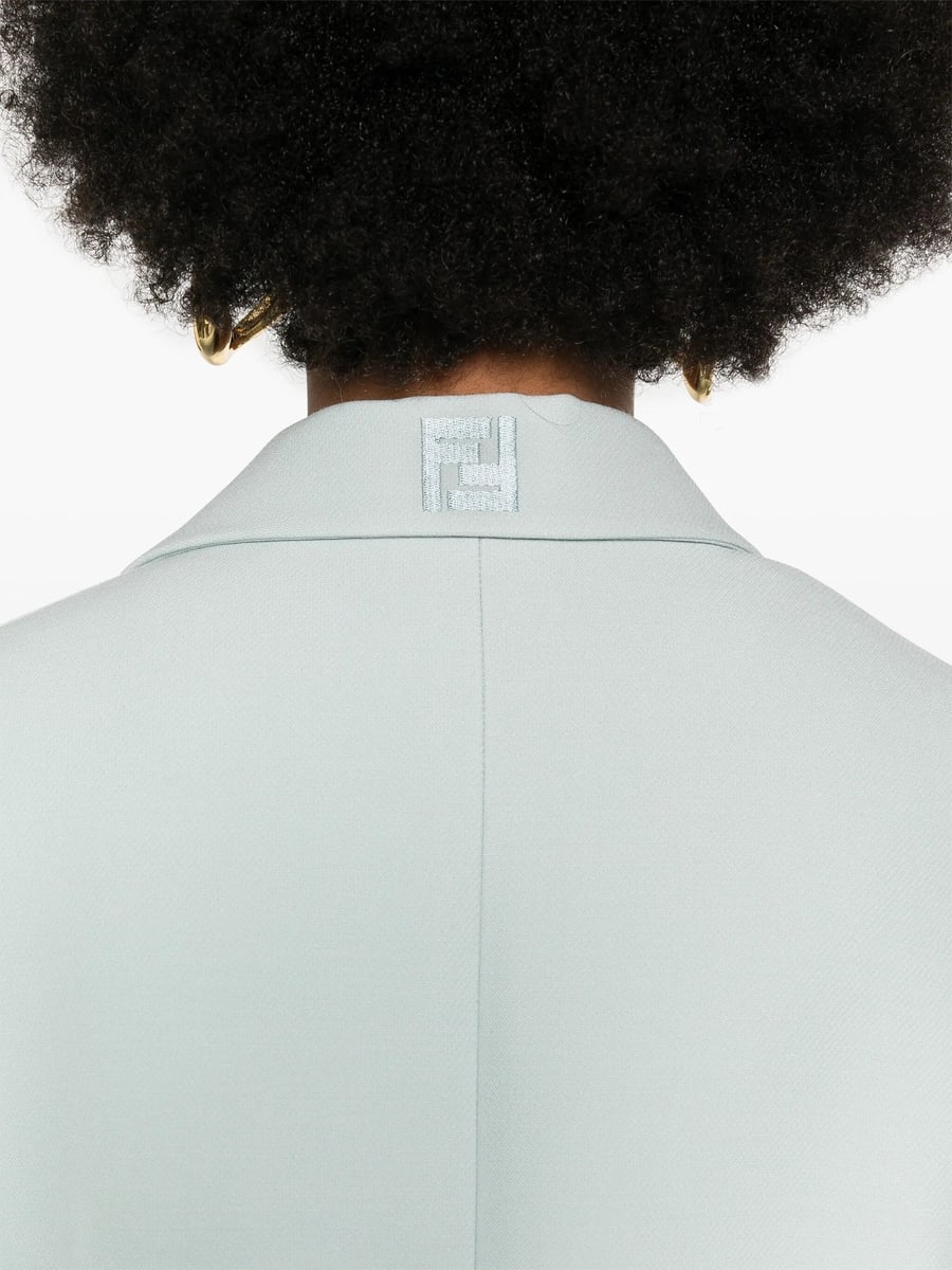 Fendi Fendi Cropped Contrast-panel Blazer, view 4