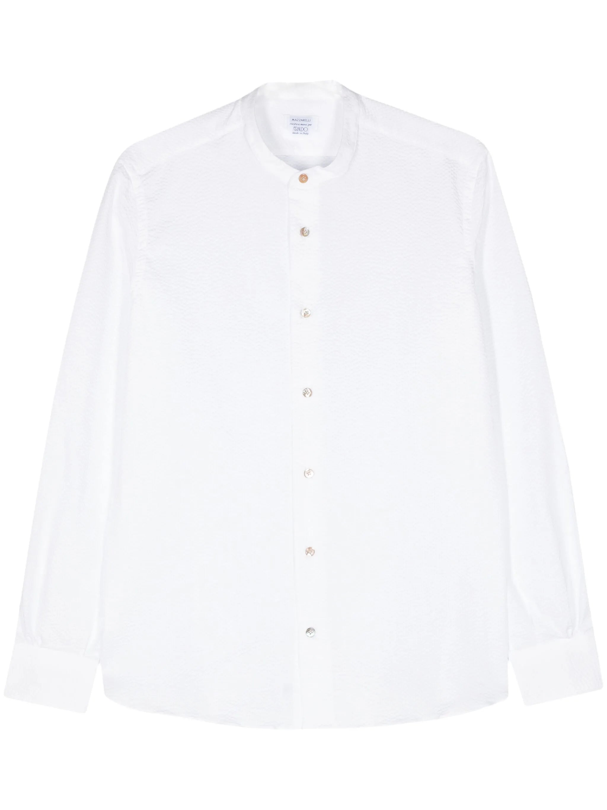 Mazzarelli Mazzarelli Textured-finish Cotton Shirt