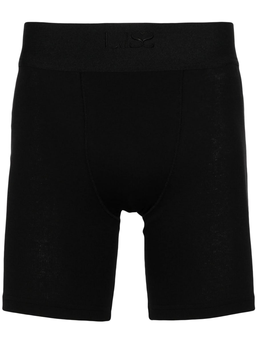 Ludovic De Saint Sernin Ludovic De Saint Sernin Logo-embroidered Cyclist Shorts