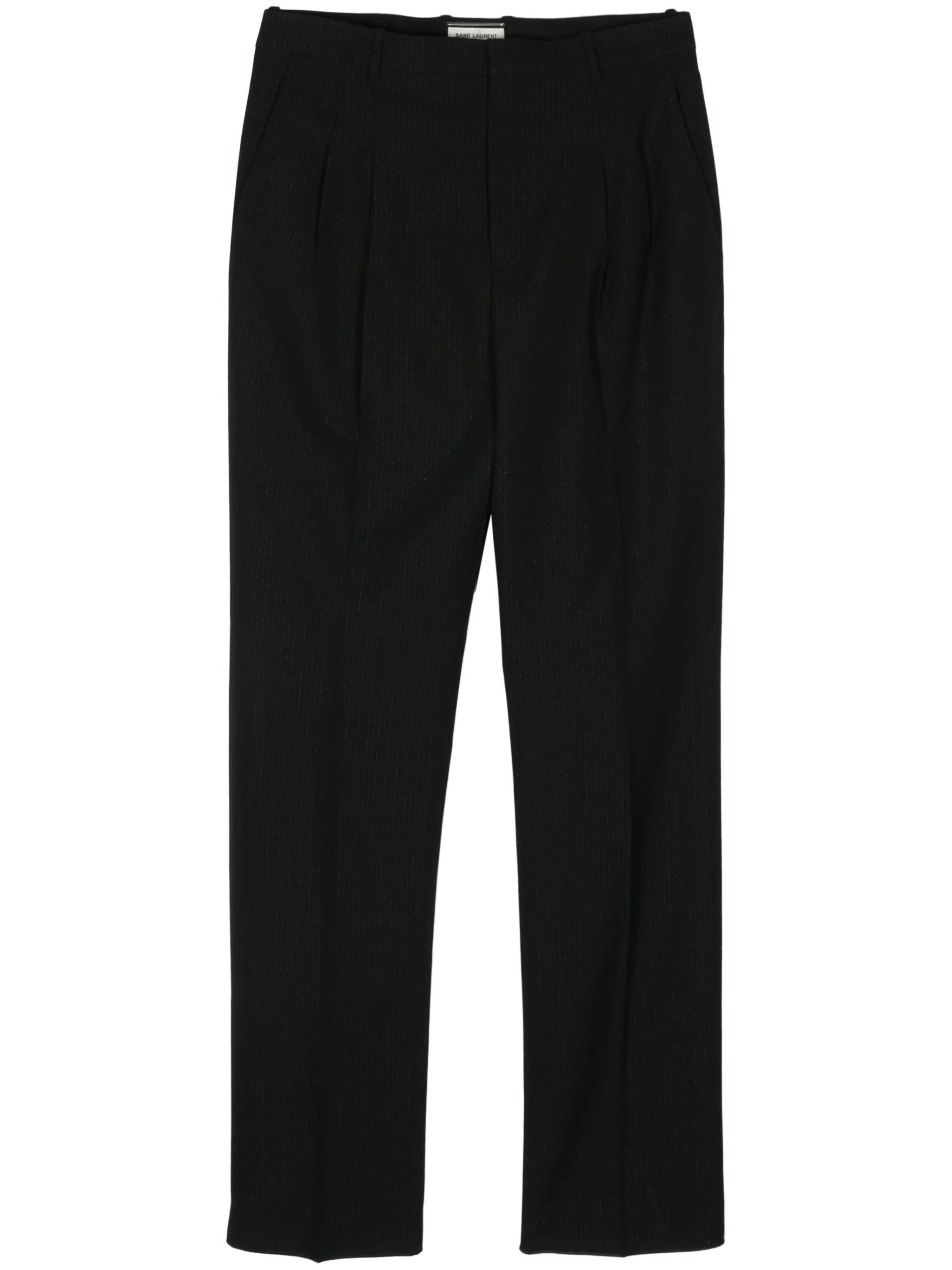 Saint Laurent Saint Laurent Metallic Striped Straight Trousers