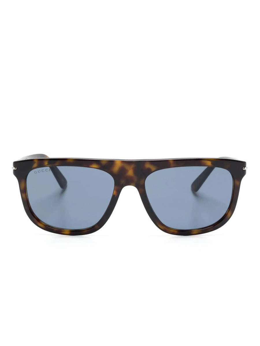 Gucci Gucci Tortoiseshell Wayfarer-frame Sunglasses, view 2