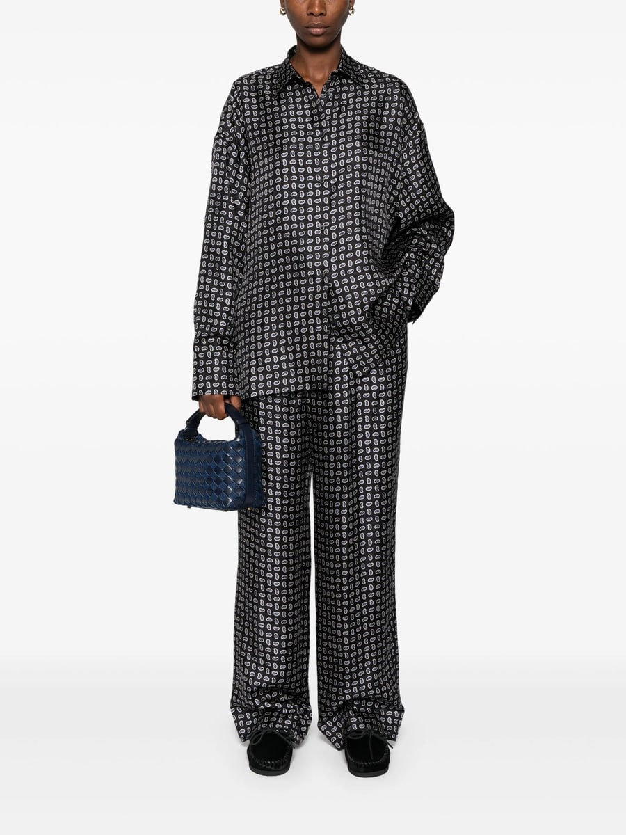 Prada Prada High-waist Twill Pants, view 4