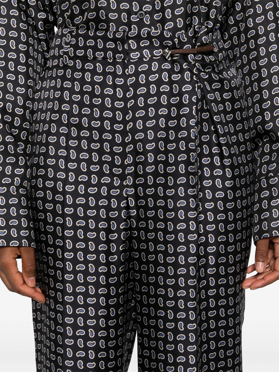 Prada Prada High-waist Twill Pants, view 5