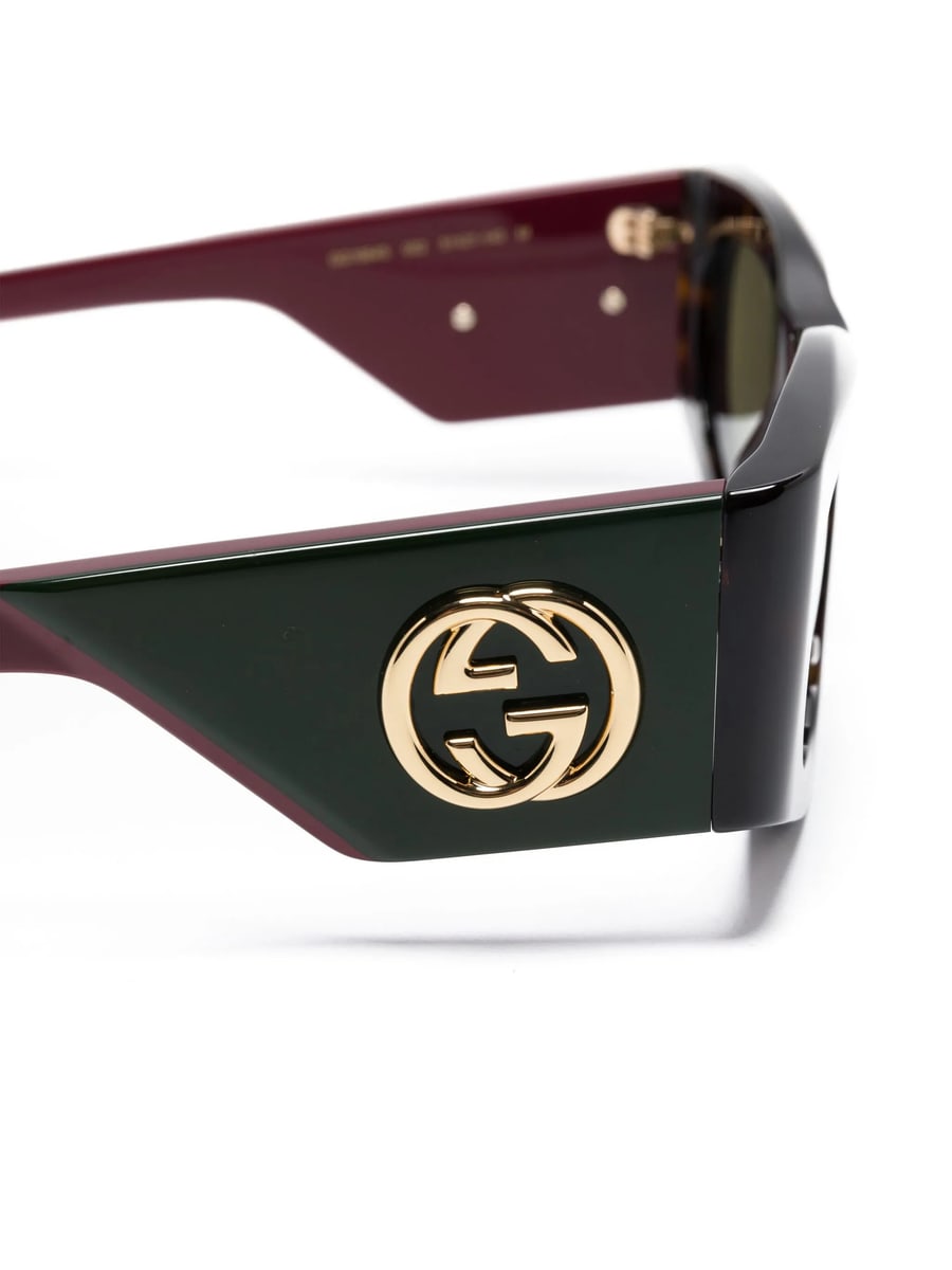 Gucci Gucci Rectangular-frame Sunglasses, view 2