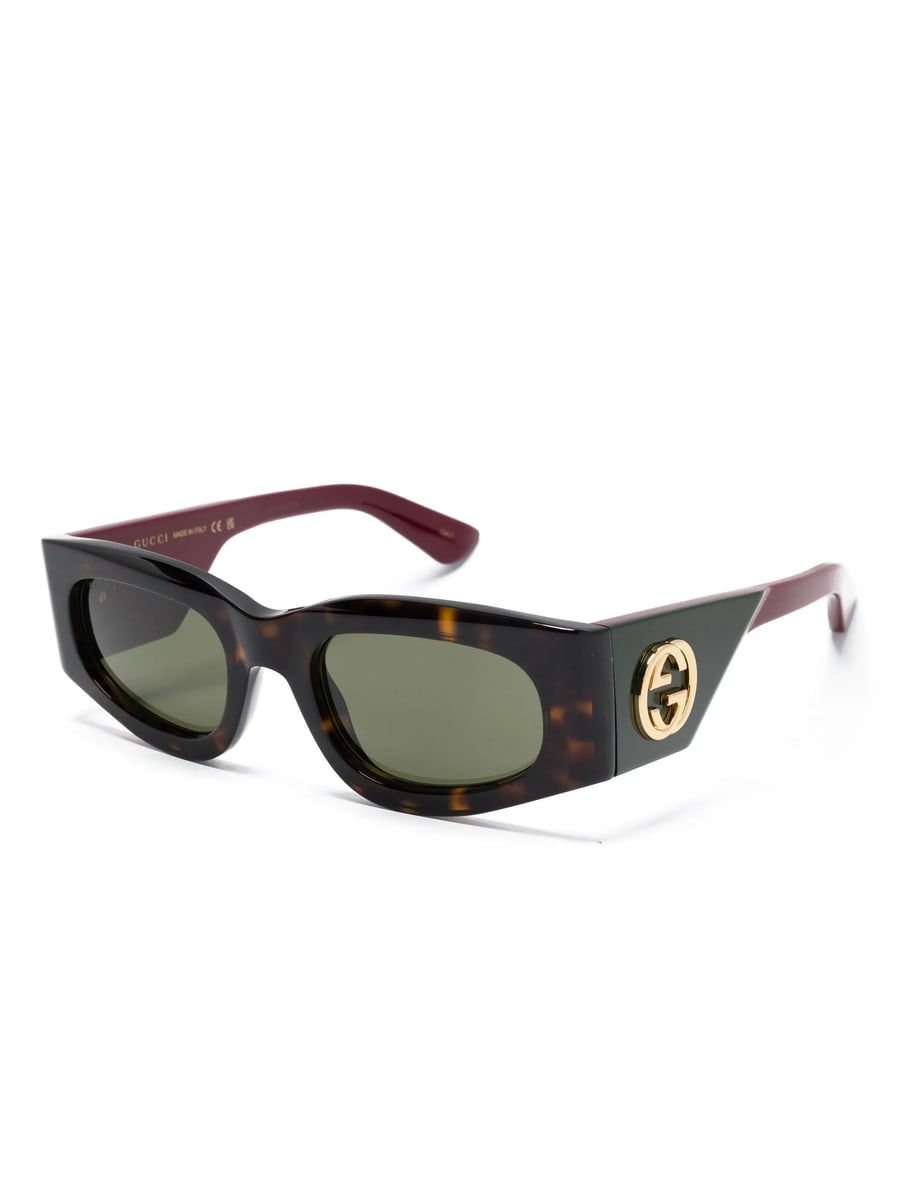Gucci Gucci Rectangular-frame Sunglasses, view 4
