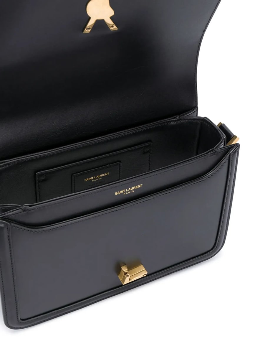 Saint Laurent Saint Laurent Monogram Leather Shoulder Bag, view 3