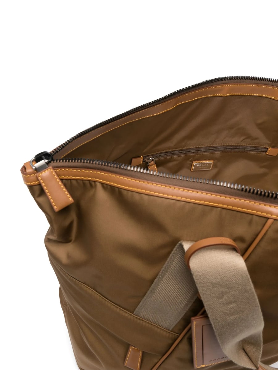 Prada Prada Triangle-logo Duffle Bag, view 2