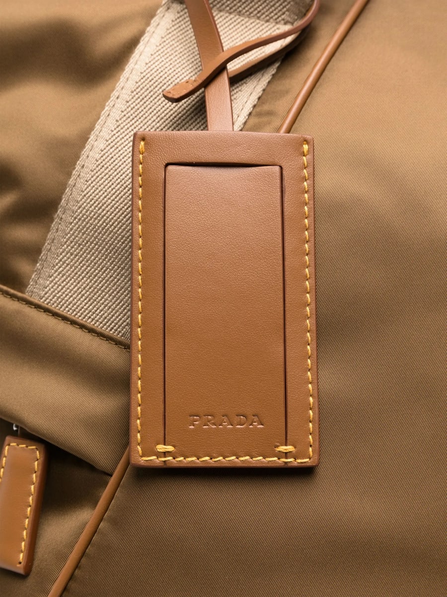 Prada Prada Triangle-logo Duffle Bag, view 3